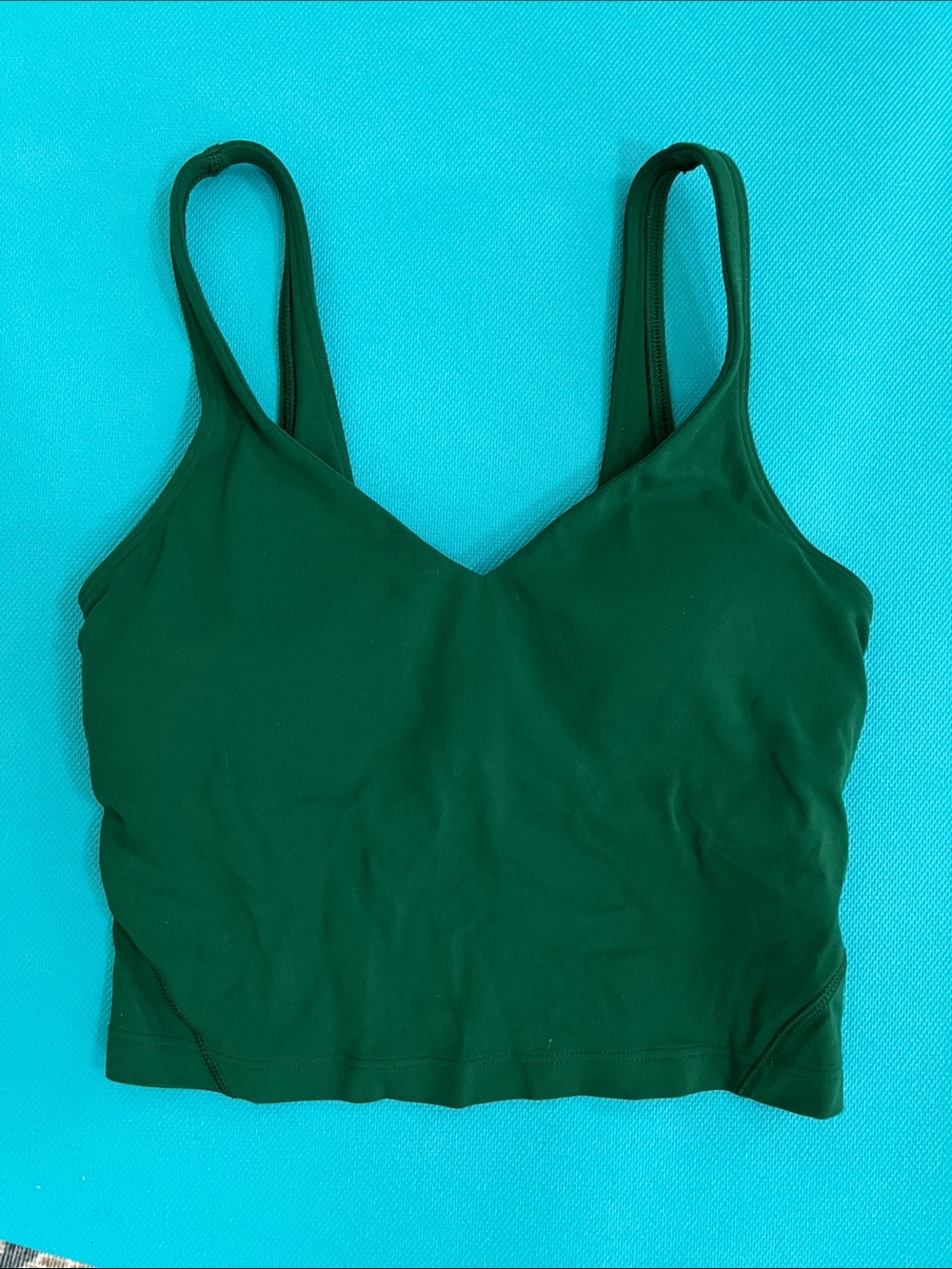 Lululemon Deep Green Sports Bra/Tank Top